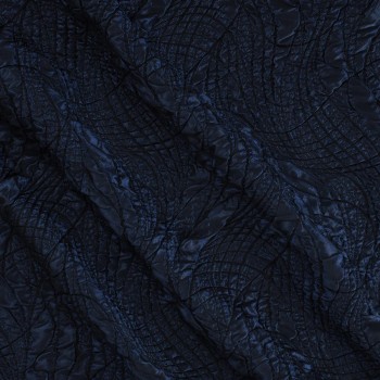 Jacquard cloquÉ geomÉtrico marino